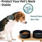 Ceramic Elevated Dog Bowls, Food and Water Bowls for Dogs, Puppy, Raised Dog Dish, Pet Feeder(6inch, 2 x Starry Sky + Stand)