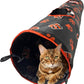 NFL Cincinnati Bengals Cat Tunnel Tube Toy with Plush Football Catnip and Feathers Collapsible Tunnel for Cats to Play, Peek and Hide, Sporty & Fun Cat Tunnel Toy with Team Logo All-Over Design!