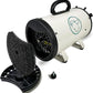 Flying Pig High Velocity Dog Pet Grooming Dryer w/Heater (Flying One, White w/Teal Logo)