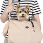 Ownpets Pet Sling Carrier, Fits 15 to 25lbs Extra-Large Dog/Cat Sling Carrier Reversible and Hands-Free Dog Bag with Adjustable Strap and Pocket Shoulder Pad, Beige