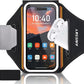Running Armband for iPhone 15/14/13 Pro/Plus & Galaxy S20/S10, 3D Design Cell Phone Armband with Earphone Pouch Card Slot & Key Pockets, Water Resistant Sports Phone Holder Up to 6.9" Devices