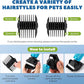 Pet Grooming Clippers 200W LuzRise (118'' Power Cord Plug-in, Stepless Speed Control, Low Noise< 50db, Heavy-Duty Commercial Grade, with Extra Blade & 2 Guide Combs of 4 Sizes, for Dog, Cat and More)