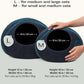 MEOWFIA Cat Cave – Premium Felt Cat Bed for Indoor Cats, Handmade 100% Merino Wool (Medium, Black Aqua)