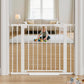 Cumbor 29.7-40.6" Baby Gate for Stairs, Mom's Choice Awards Winner-Dog Gate for Doorways, Pressure Mounted Self Closing Pet Gates for Dogs Indoor, Durable Safety Child Gate with Easy Walk Thru Door