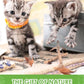 TINDTOP Silvervine Sticks for Cats with Natural Feather, Catnip Chew Toys for Kittens Teeth Cleaning, Increase Appetite, Calm Cat Anxiety and Stress, Cat Dental Toy (3 Pack)