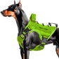 Heavy-Duty Tactical Dog Harness for Large Dogs, No Pull Adjustable Reflective Pet Vest with Molle System, K9 Military-Grade Control for Service Training, Outdoor & 10+ Breeds, Wild Lime, Medium