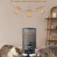 Automatic Cat Feeders - 6L Cat Food Dispenser with Double Bowls, Programmable Timed Feeder for Up to 6 Meals per Day with 10S Voice Recorder, Supports Dual Power Supply