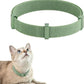 Safety Cat Collar Pro, Lightweight Elastic Release Non Breakaway Cat Collar Adjustable with Snap Fastener for Kitten All Small Large Cats, US IDA Gold Award (Olive, M 7.9-15.7")