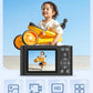 Digital Camera, 44MP Full HD 1080P Point and Shoot Camera with 64GB Card, Anti Shake 16X Zoom Compact Volg Cameras, Portable Small Camara Gift for Kids, Ages Teen Girl Boy - Black