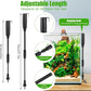 AQQA Aquarium Cleaning Tools Multifunctional 6-in-1 Fish Tank Cleaning Kits with Telesopic Handle Alage Scraper Sponge Scrubber Stiff Brush Plant Fork Gravel Rake Fish Net