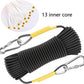 X XBEN Outdoor Climbing Rope 10M(32ft) 20M(64ft) 30M(96ft) 50M(160ft) 70M(230ft) 152M(500FT) 352M(1000FT) Static Rock Climbing Rope for Escape Rope Ice Climbing Equipment Fire Rescue Parachute