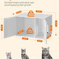 Feandrea Cat Litter Box Enclosure, Litter Box Furniture Hidden with Removable Divider, Indoor Cat House, End Table, 31.5 x 20.9 x 19.7 Inches, White UPCL002W01