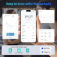 Smart Scale for Body Weight with BMI, Body Fat, Muscle Mass, Digital Weight Scale with 20 Metrics, Wi-Fi Bluetooth Bathroom Scale with 4.3" Color Display, 400 lbs, White