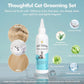 4 in 1 Pet Steam Brush for Cat & Dog, Cat Steam Brush for indoor Cats, Self Cleaning Shedding & Grooming Tool with Waterless Shampoo, Pet Spray Hair Removal Comb with Release Button & Water Tank