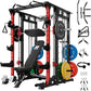 RitFit Buffalo Smith Machine, Power cage with LAT-Pull Down System & Cable Crossover System, All-in-One Squat Rack for Home Gym, Power Rack