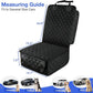 PETICON Front Seat Cover 2 Pack, Full Protection Dog Car Seat Cover with Side Flaps, Nonslip Scratchproof Captain Chair Seat Cover Fits for Cars, Trucks, SUVs, Jeep, Black