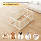 Acrylic Dog PlayPen, Clear Dog Play Pen for Puppy Cat Rabbit, Easy Assemble Pen, Preferable Small Cage, 23.6" H, 10Pcs
