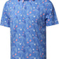 Golf Shirts for Men - Moisture Wicking Short Sleeve Performance Sport Casual Striped Collared Mens Polo Shirt