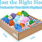 Colorful Bird Foraging & Shredding Toys Box – Safe Bird Toys for Parakeets, Cockatiels, Conures & Small Birds, Perfect for Spring and Summer