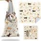 27.6"Cat Grooming Wrap, Self Adhesive Cat Wrap for Cutting Nails, Anti-Escape Calming Cat Swaddle Wrap for Medicine Ear Cleaning, Anti-Scratch Cats Burrito Restraint Blanket, Multifunctional Pet Tool