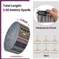 Printed Nylon Webbing Straps 1 1/2 inch 6 Yards Heavy Duty Patterned Fabric Luggage Handle Jacquard Ribbon with Buckle for Backpack Bags-Decorative Supplies-Clothing-Sewing (Bohemian Style)