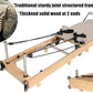 Pilates Reformer Machine, Wood Foldable Pilates Machine Equipment for Home Workout