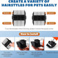 200W Pet Grooming Clippers for Thick Heavy Coats, 2000-6000rpm Stepless Speed Control & 10ft Power Cord, Low Noise< 50db, Dog Trimmer Kit with Extra Detachable Blade & 2 Limit Combs of 4 Sizes