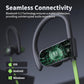 JOYWISE Bluetooth Headphones, Wireless Earbuds IPX7 Waterproof Bluetooth 5.3 Headphones with 16Hrs Playtime Stereo Bass Headsets with Mic Running Headsets with Earhooks for Sports Running Workout