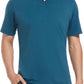 Esabel.C Jacquard Golf Shirts for Men Moisture Wicking Short Sleeve Performance Dry Fit Active Mens Polo Shirts