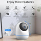 Indoor Camera 5G WiFi Pan & Tilt 2.5K 4MP Compatible up to 256GB SD Card (Not Included) - Security Camera Indoor, Plug-in Puppy/Pet Camera with Speaker/Phone App for Room, Motion Tracking