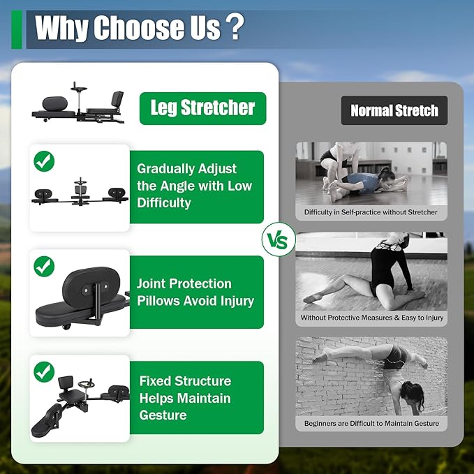 Leg Stretcher, Heavy Leg Stretcher Leg Split Machine for Flexibility Stretching Equipment Fitness Equipment, Fitness Beauty, Ballet, Yoga, Leg Stretcher Stretching Machine Split Leg Training