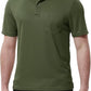 TBMPOY Men's Polo Shirts with Pocket Short Sleeve Quick Dry Casual Sports Outdoor Golf Shirt