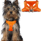 Dog Harness Step in Dog Vest Harness, Reflective Adjustable Puppy No Pull Harness Breathable Soft for Small and Medium Dogs Cats, Orange, XXS