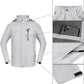 TEZO Mens Rain Jacket Waterproof with Hooded Hiking Coat Lightweight Windbreaker