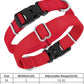 Mikivery Nylon Dog Collar with Quick Release Buckle Soft Adjustable Sturdy for Small Medium Large Dogs Red,M