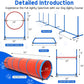 Dog Agility Course Backyard Set Dog Agility Equipment Obstacle Course Backyard Includes Adjustable High Hurdle,6 Weave Poles,Extended Tunnel,Jump Ring,Square Pause Box,2 Balls,Whistle,2 Carrying Bags