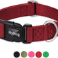 Hyhug Dog Collar for Large Dogs, Heavy Duty Red| Quick Release Nylon Buckle Collar, Adjustable & Durable Pet Supplies for Boy & Girl Dogs (Large, Red)