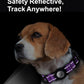 TagME Airtag Dog Collar,Waterproof Reflective Pet Collar with Airtag Holder,Soft Padded and Double D-Rings for Medium Dogs,Purple