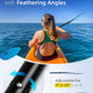 OCEANBROAD Kayak Paddle 86in/218cm, 90.5in/230cm Alloy Shaft 2-Piece Floatable Kayak Oar for Kayaking Canoeing Boating