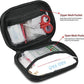 I GO 85 Pieces Hard Shell Mini Compact First Aid Kit, Small Personal Emergency Survival Kit for Travel Hiking Camping Backpacking Hunting Marine Car