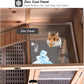 Guinea Pig Cages with Anti Chewing Edges and Cool Zinc Plate, Indoor Rabbit Hutch with Hideout and PVC Platform, Elevated Legs Hamster Cage 36.6" L (Nature)
