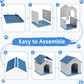Vixzen Dog Houses Resin Outdoor Dog Kennel Small Indoor Dog House for Home & Garden Use
