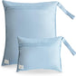 mushie Water Resistant Wet Bags | Large & Small Reusable Storage Bag for Baby Items and Travel | Zippered Pockets with Handle | Machine Washable, Set of 2 (Tradewinds)