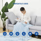 HOMFINE Cooling Blankets for Hot Sleepers - Summer Blanket Thin Lightweight Breathable Soft Double Side Enhanced Cooling for Bed Couch Sofa, Keep Cool for Night Sweats (Light Blue, 50 x 70 inches)