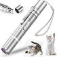 Cat Pointer Toy 2 Pack, Red LED Light Pointer Cat Toys for Indoor, USB Rechargeable 3 Light Colors Interactive Pet Toys, Chaser Training Interactive Toy