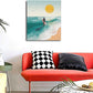 Beach Starfish Wall Decor Ocean Starfish Wall Art Sunset Scenery Coastal Theme Pictures Canvas Nature Seascape Painting Print Framed Artwork Decorations for Home Bathroom Living Room Bedroom Office 24"x20"