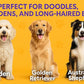 Round Bristle Pet Brush for Dogs and Cats - Soft Dog Brush for Grooming Short or Long Hair - Gentle Tool for Sensitive Skin Removes Dander, Dirt, and Detangles (Purple)