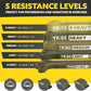 Long Resistance Bands for Working Out Men and Women - Set of 5 Pull-Up Bands, Rubber Handles and Door Anchor - Workout Bands Resistance for Men - Exercise Bands Resistance Bands Set
