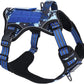 BUMBIN Tactical Dog Harness for Small Dogs No Pull, Famous TIK Tok No Pull Puppy Harness, Fit Smart Reflective Pet Walking Harness for Training, Adjustable Dog Vest Harness with Handle Blue Camo S