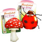 Meowijuana Refillable Cat Toys | Get Sprung - Ladybug and Mushroom Catnip Toys | Includes Potent Hand Harvested Catnip Grown in North America | Promotes Play and Cat Health